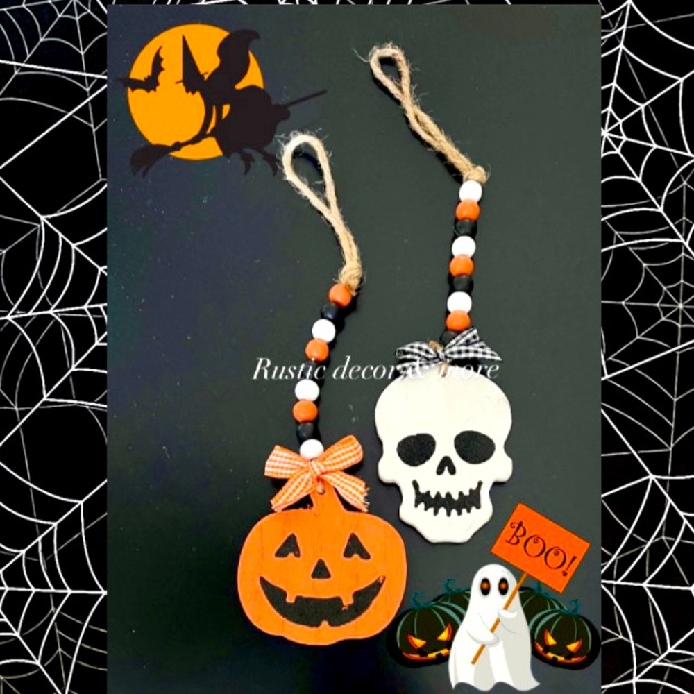 Halloween beaded garland for your tier trays set of 2